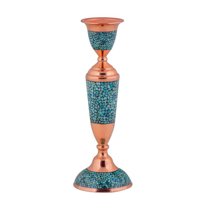 شمعدان فیروزه کوبی آقاجانی مدل F025